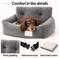 TailVale Plush Pet Car Seat