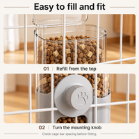 TailVale Cage-Mounted Food & Water Dispensers