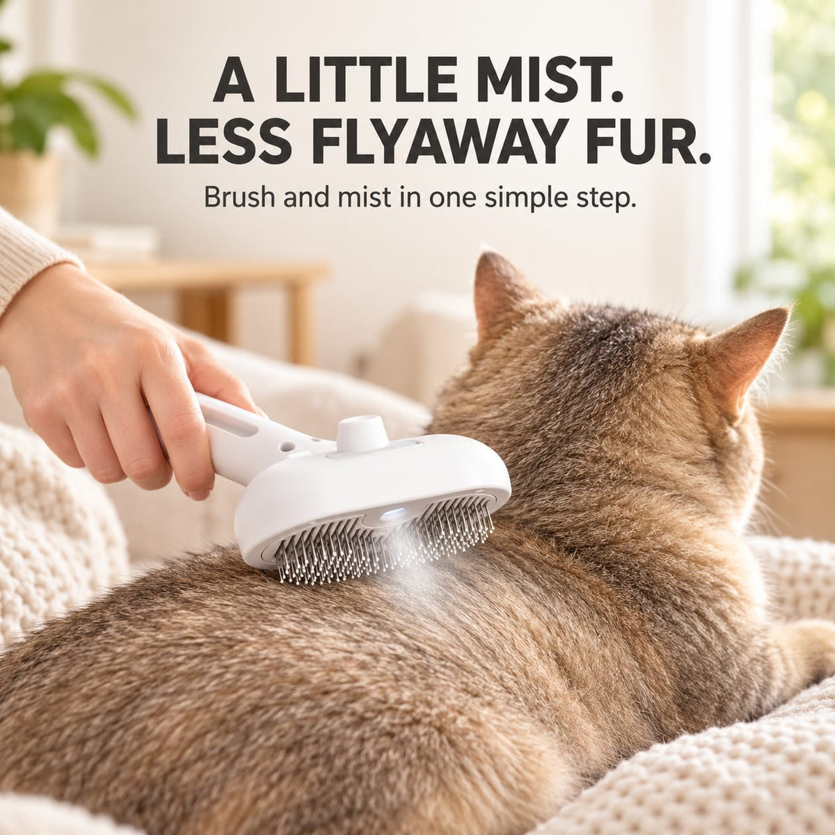 3-in-1 Mist & Groom Brush